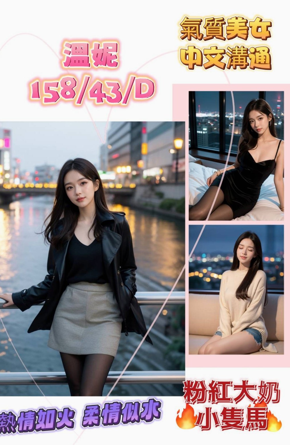 喬拉⟫大社伴遊⟫饑渴小蕩婦⟫身高168cm⟫體重44kg⟫胸圍C罩杯⟫年齡24歲⟫高顏值高海拔高乳量 能撩走算你NO.1   衣物搭配短裙高跟鞋 一面搖一面晃動乳球